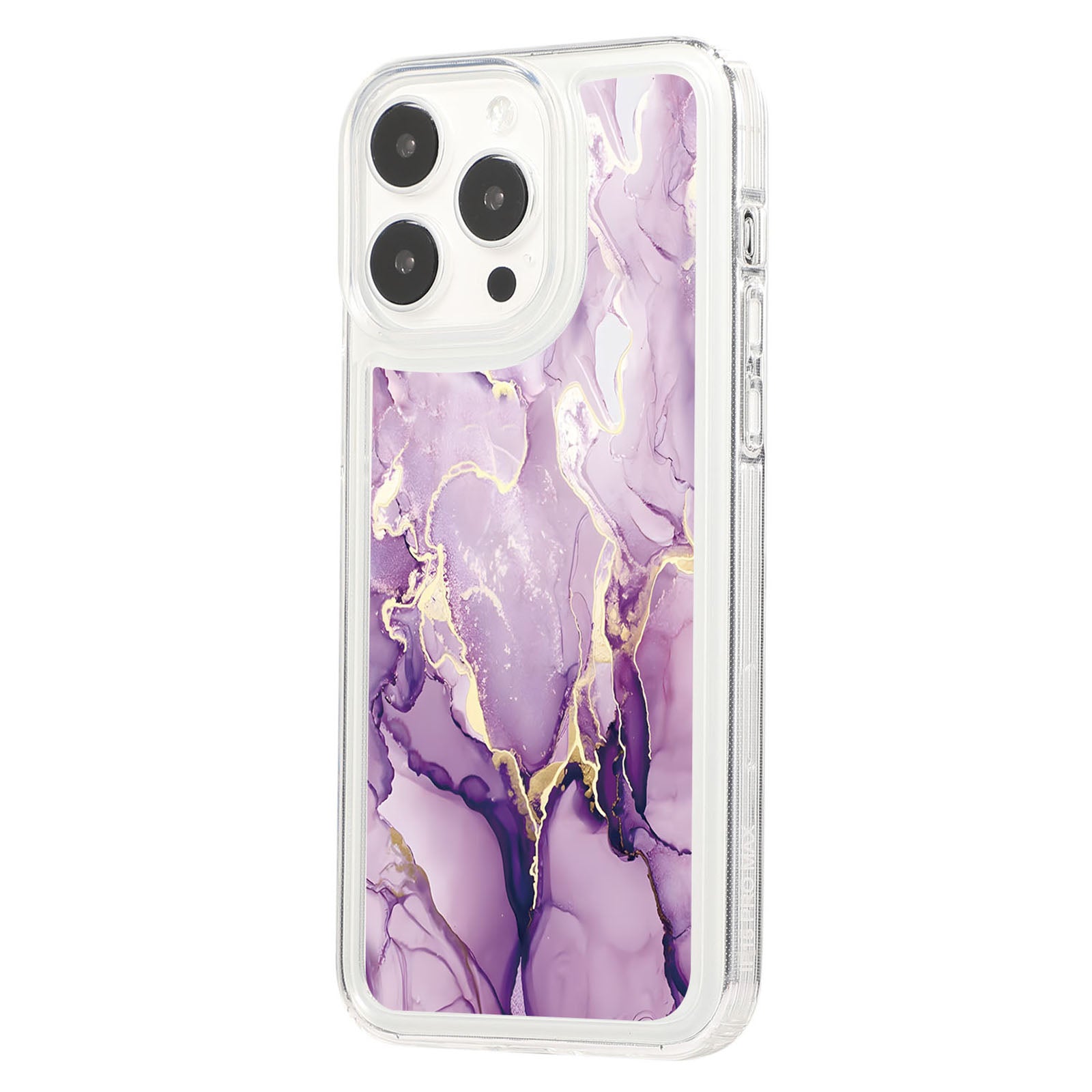 For iPhone 14 Pro Max TPU Case Airbag Protection Smart Phone Cover with Marble Pattern