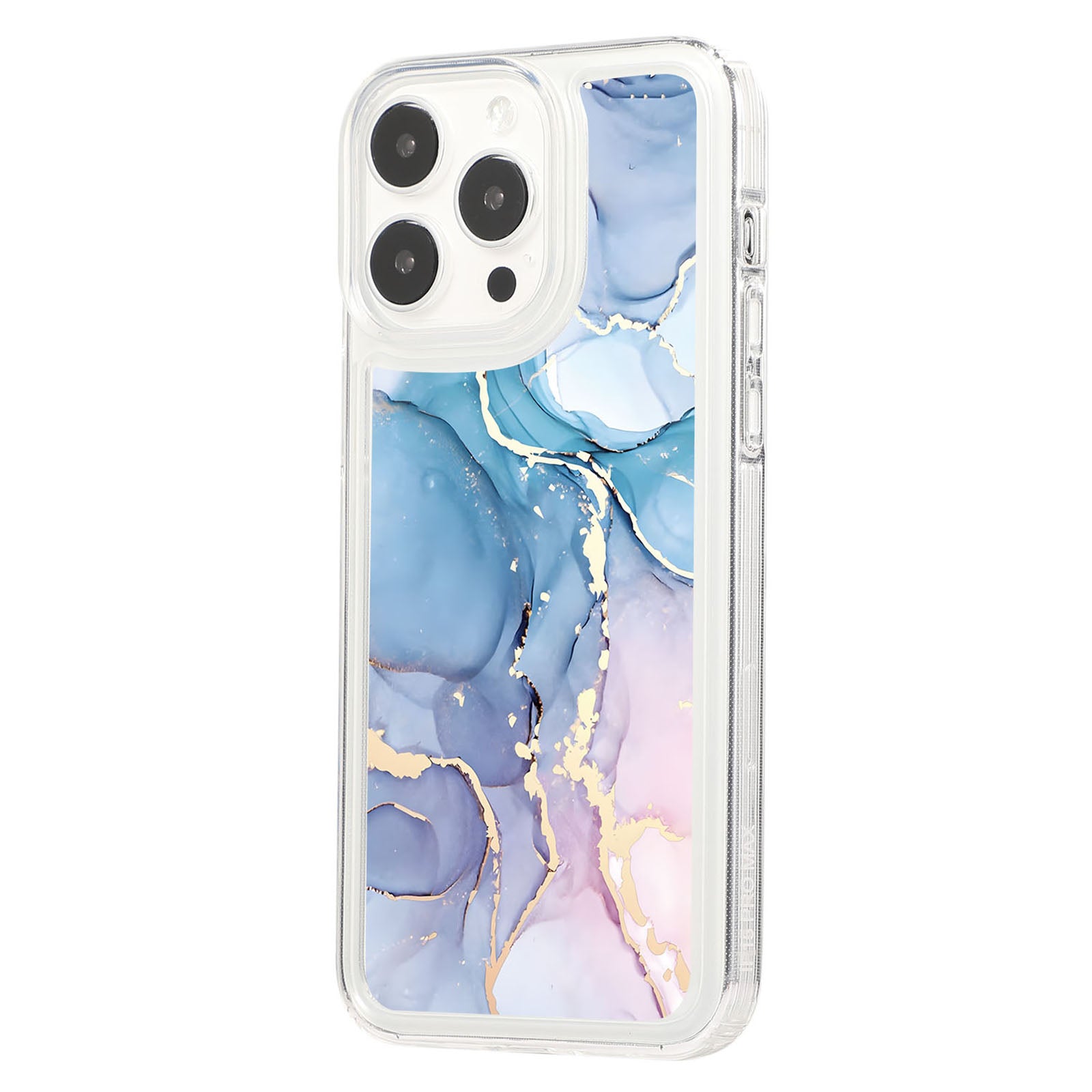 For iPhone 14 Pro Max TPU Case Airbag Protection Smart Phone Cover with Marble Pattern