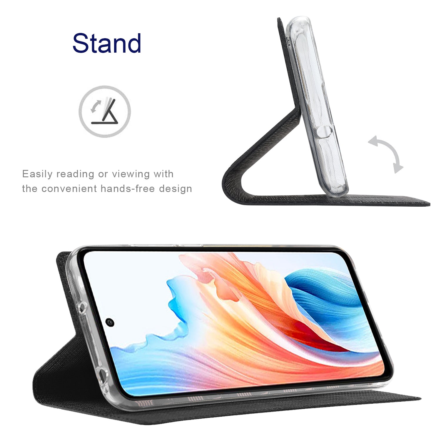 VILI DMX Series For Oppo A79 5G / A2 5G Case Card Holder Leather Magnetic Closure Phone Cover