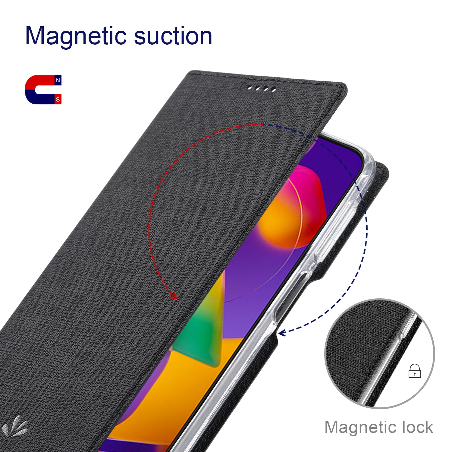 VILI DMX Series For Oppo A79 5G / A2 5G Case Card Holder Leather Magnetic Closure Phone Cover