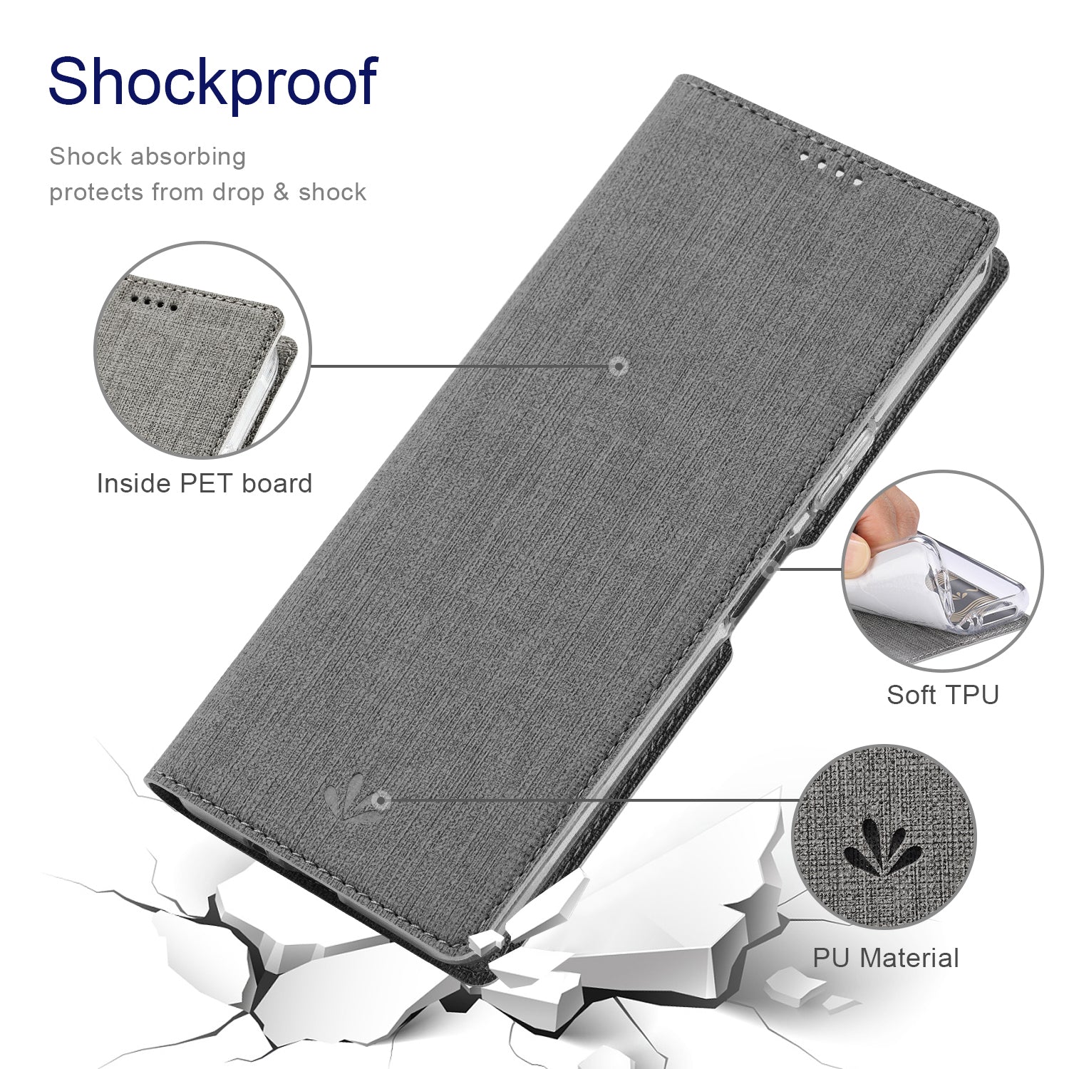 VILI DMX Series For Samsung Galaxy A55 5G Case PU Leather Card Holder Stand View Phone Cover