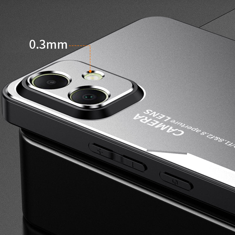 For Samsung Galaxy A05 4G Anti-Scratch Case Aluminum Alloy+TPU+PC Hybrid Phone Cover