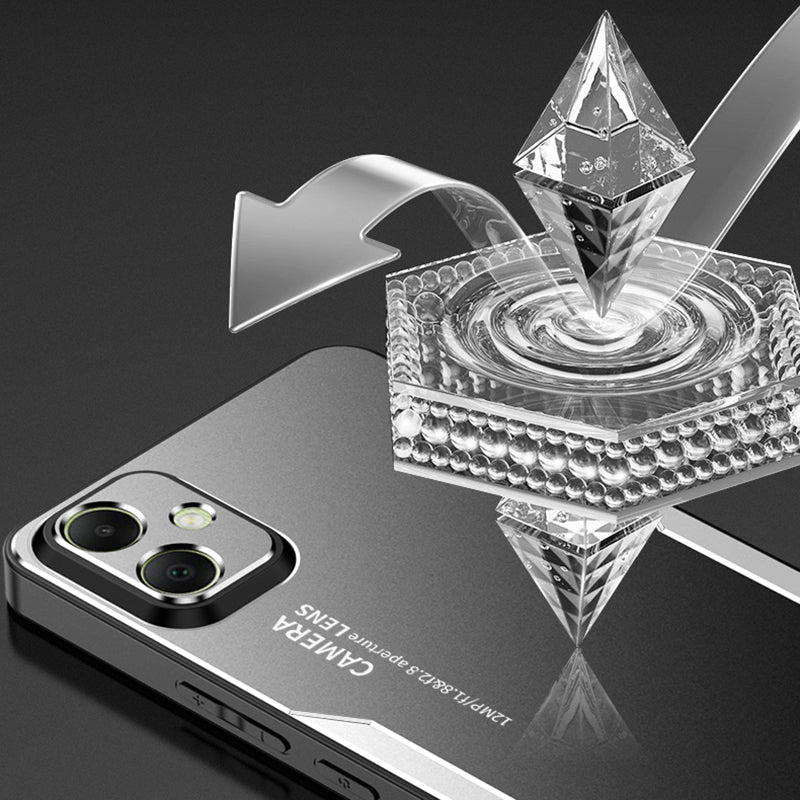 For Samsung Galaxy A05 4G Anti-Scratch Case Aluminum Alloy+TPU+PC Hybrid Phone Cover