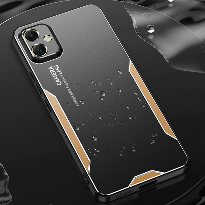 For Samsung Galaxy A05 4G Anti-Scratch Case Aluminum Alloy+TPU+PC Hybrid Phone Cover