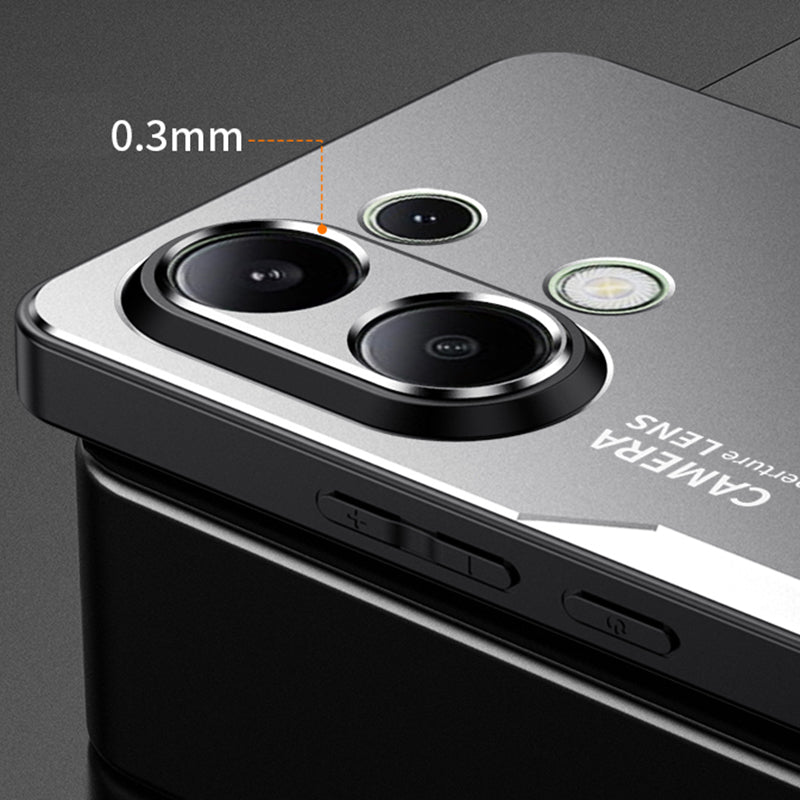 For Xiaomi Redmi Note 13 4G Drop Protection Phone Case Slim-Fit Aluminum Alloy+TPU+PC Shell