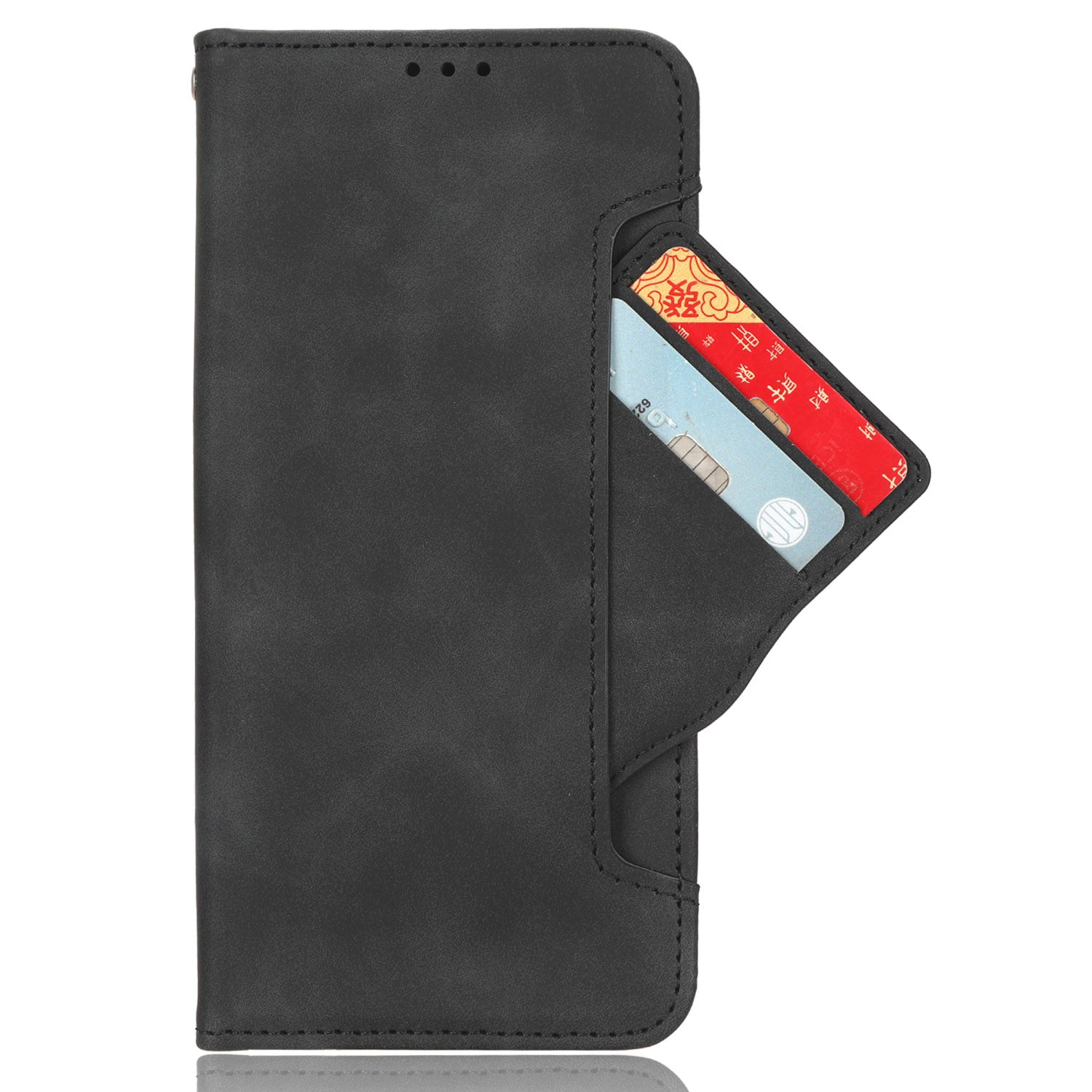 For vivo Y03 Leather Case with Multiple Card Slots Full Protection Wallet Phone Cover