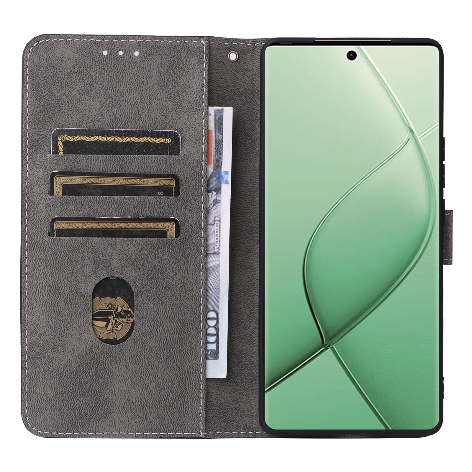 For Transsion Tecno Spark 20 Pro+ KJ7 Case with Hand Strap RFID Blocking Wallet Leather Cover