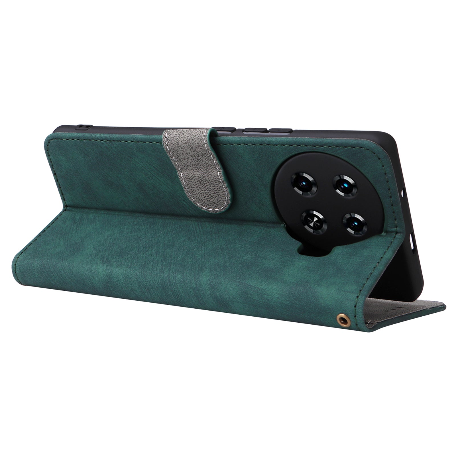 For Transsion Tecno Spark 20 Pro+ KJ7 Case with Hand Strap RFID Blocking Wallet Leather Cover