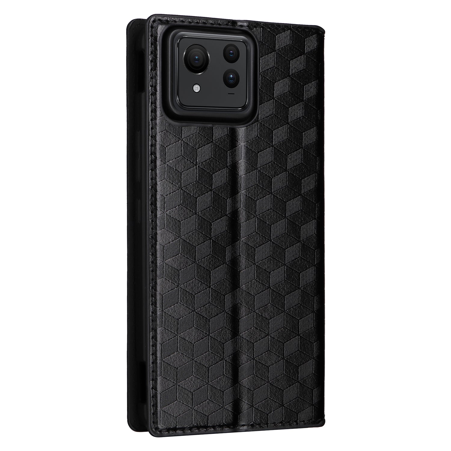 For Asus Zenfone 11 Ultra 5G Leather Wallet Case Rhombus Imprinted Protective Phone Cover