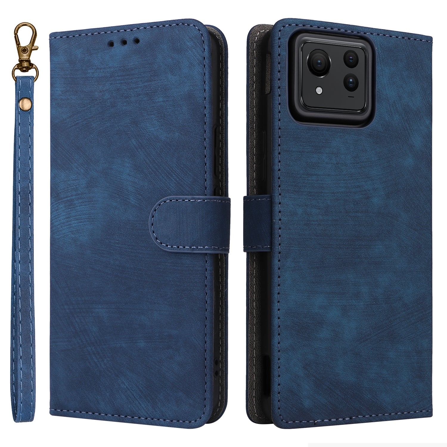 For Asus Zenfone 11 Ultra 5G Case with Strap RFID Blocking Wallet Phone Leather Cover