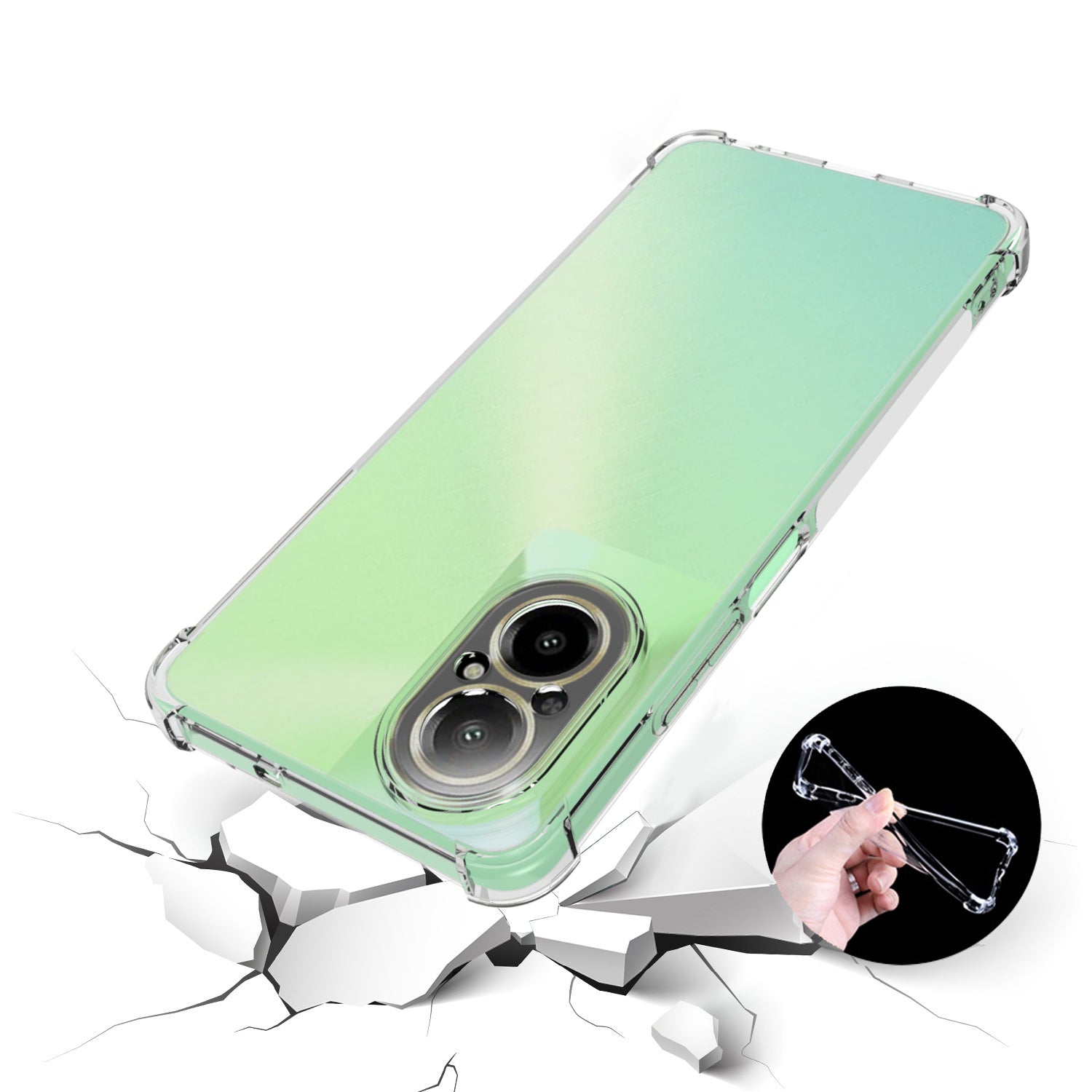 Case for Realme C67 4G Shell Shock-Absorbent TPU Phone Cover with Precise Lens Cutout