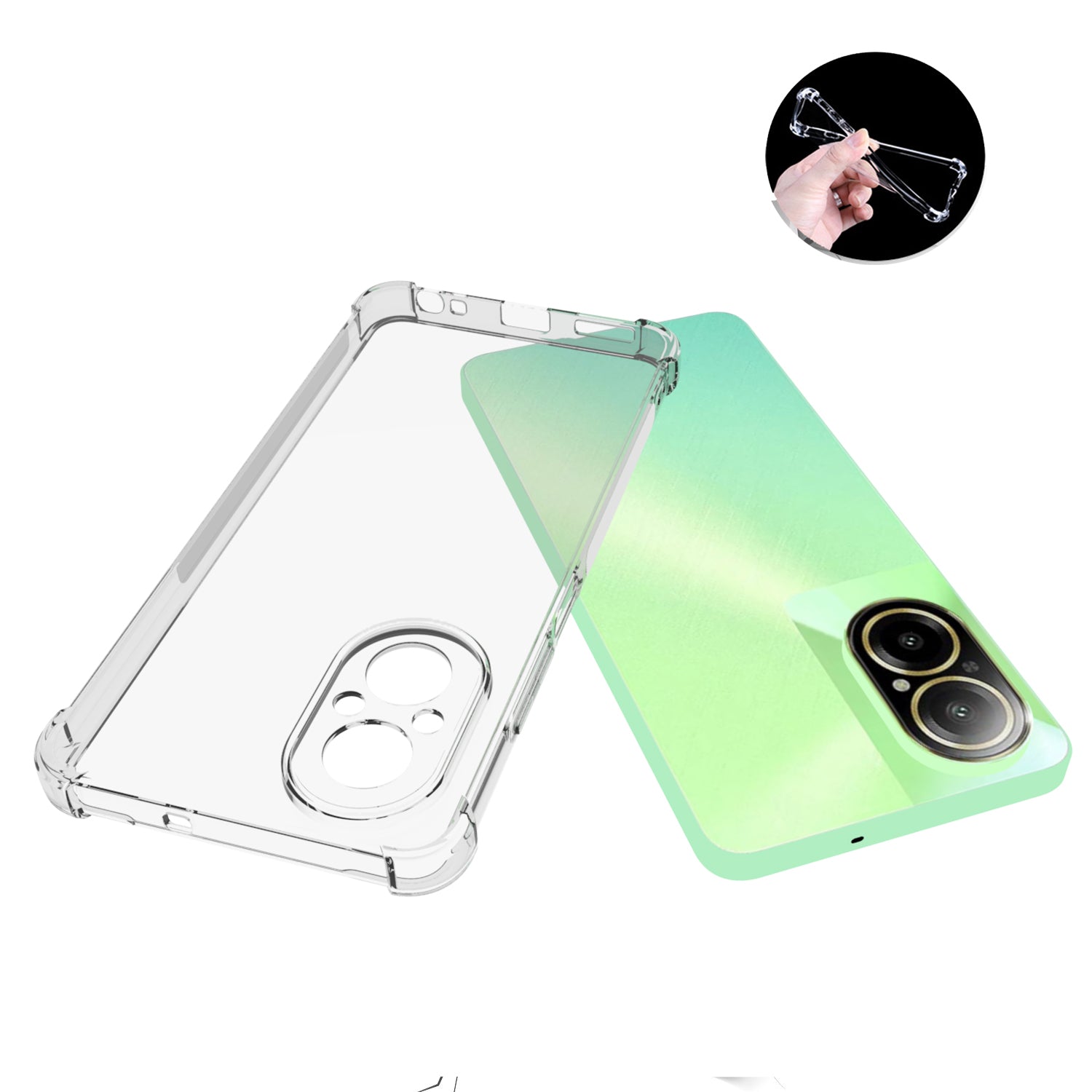 Case for Realme C67 4G Shell Shock-Absorbent TPU Phone Cover with Precise Lens Cutout
