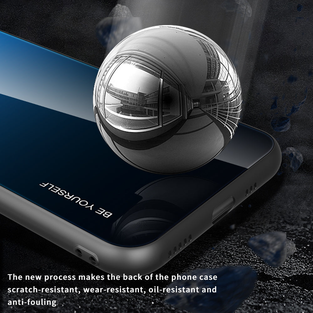 For Xiaomi Redmi Note 13 Pro 5G / Poco X6 5G Case Gradient Tempered Glass+PC+TPU Phone Cover