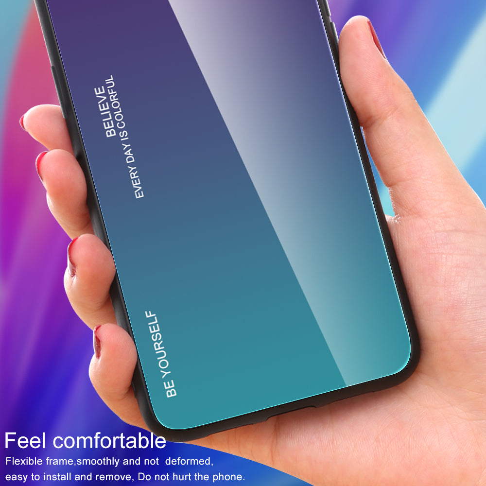 For Xiaomi Redmi Note 13 Pro 5G / Poco X6 5G Case Gradient Tempered Glass+PC+TPU Phone Cover