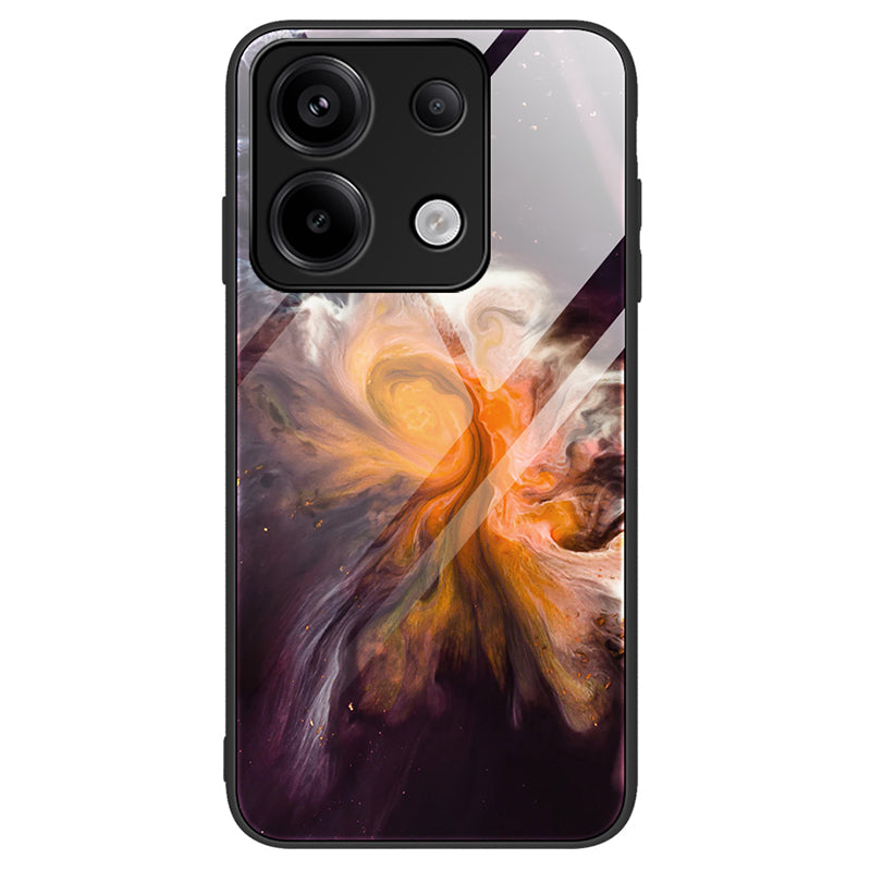 ForXiaomi Redmi Note 13 Pro 5G / Poco X6 5G Case Tempered Glass Back Phone Cover with Marble Pattern