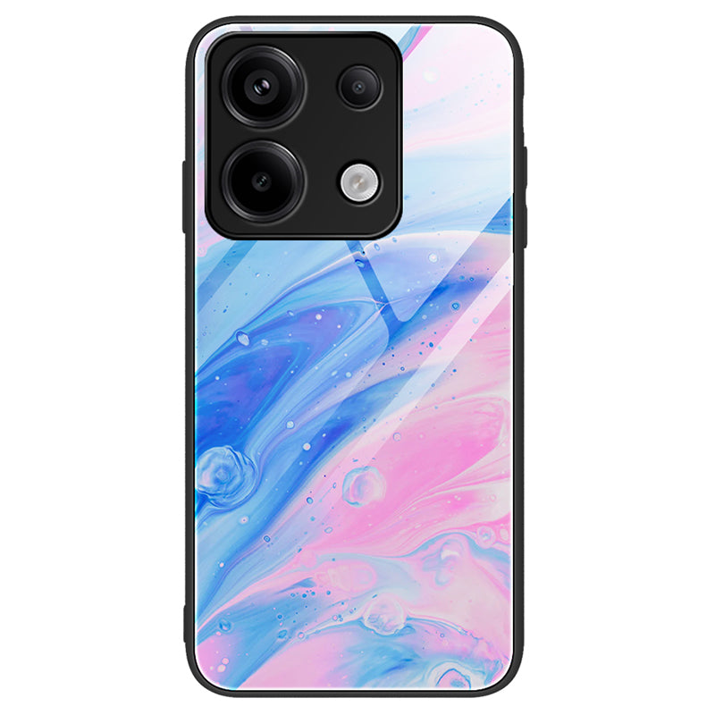 ForXiaomi Redmi Note 13 Pro 5G / Poco X6 5G Case Tempered Glass Back Phone Cover with Marble Pattern