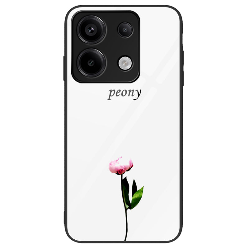 Phone Case for Xiaomi Redmi Note 13 Pro 5G / Poco X6 5G Cover Pattern Printing Tempered Glass+PC+TPU Shell