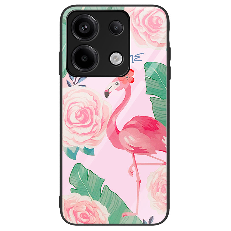 Phone Case for Xiaomi Redmi Note 13 Pro 5G / Poco X6 5G Cover Pattern Printing Tempered Glass+PC+TPU Shell