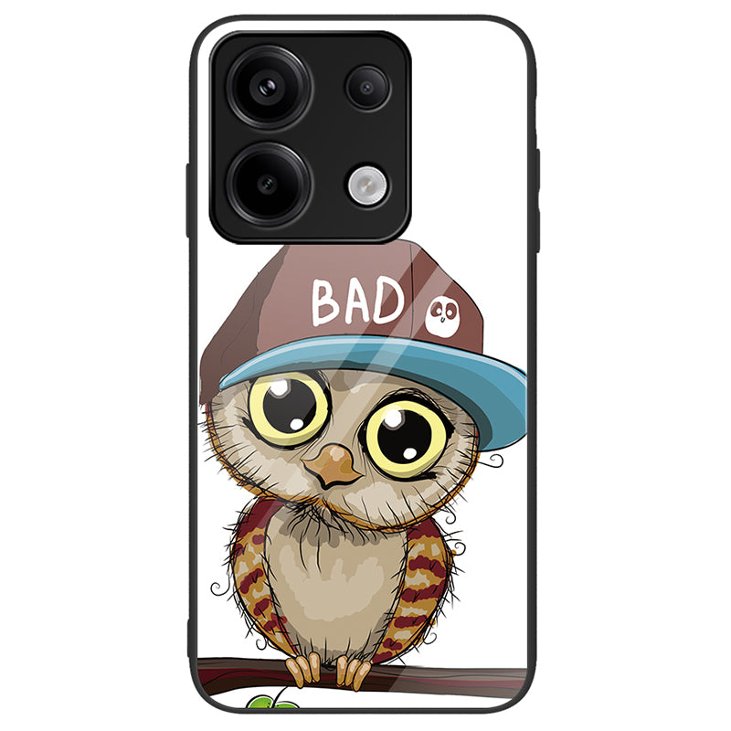 Phone Case for Xiaomi Redmi Note 13 Pro 5G / Poco X6 5G Cover Pattern Printing Tempered Glass+PC+TPU Shell