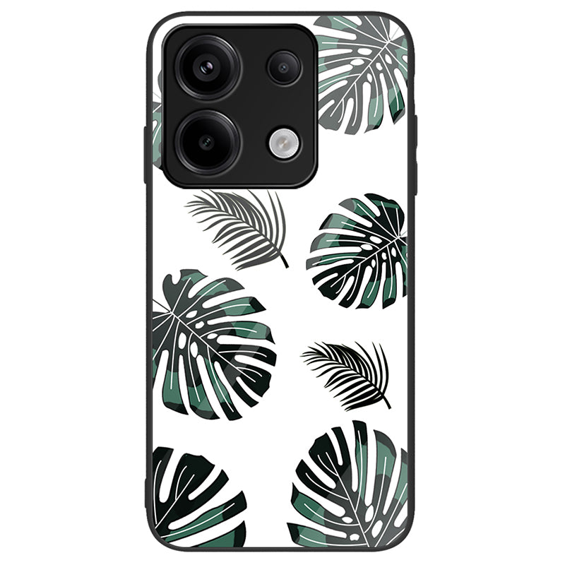Phone Case for Xiaomi Redmi Note 13 Pro 5G / Poco X6 5G Cover Pattern Printing Tempered Glass+PC+TPU Shell