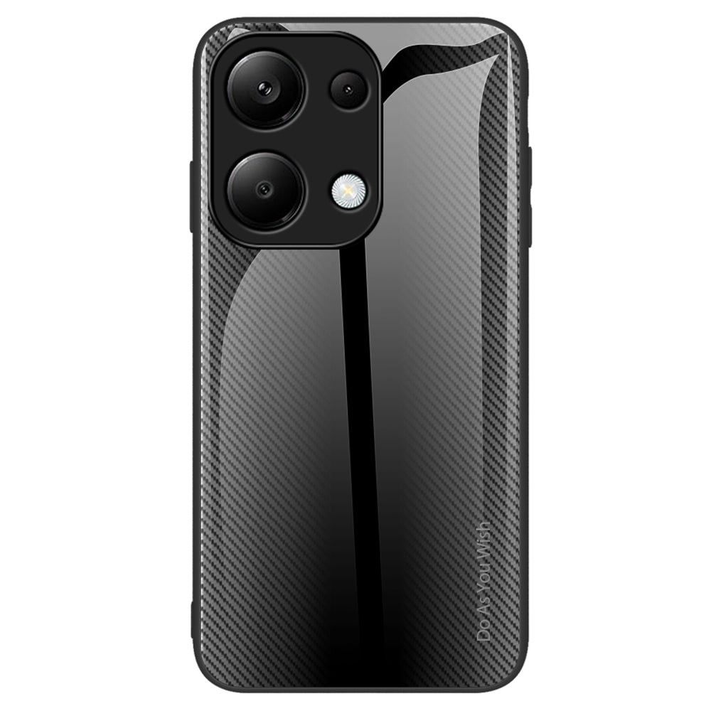 For Xiaomi Redmi Note 13 Pro 4G / Poco M6 Pro 4G Shockproof Case Tempered Glass+TPU Phone Cover