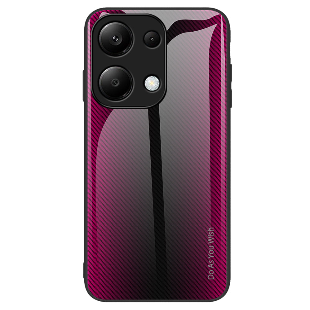 For Xiaomi Redmi Note 13 Pro 4G / Poco M6 Pro 4G Shockproof Case Tempered Glass+TPU Phone Cover