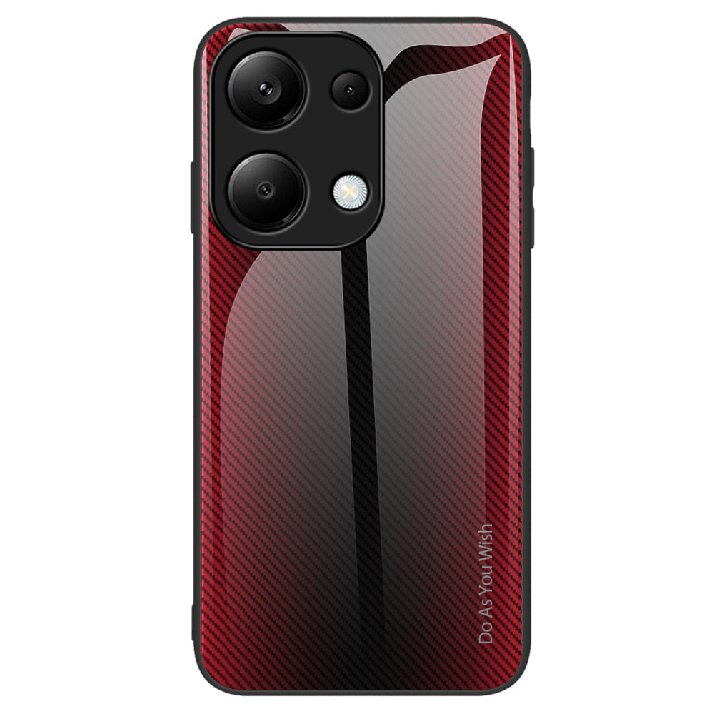 For Xiaomi Redmi Note 13 Pro 4G / Poco M6 Pro 4G Shockproof Case Tempered Glass+TPU Phone Cover