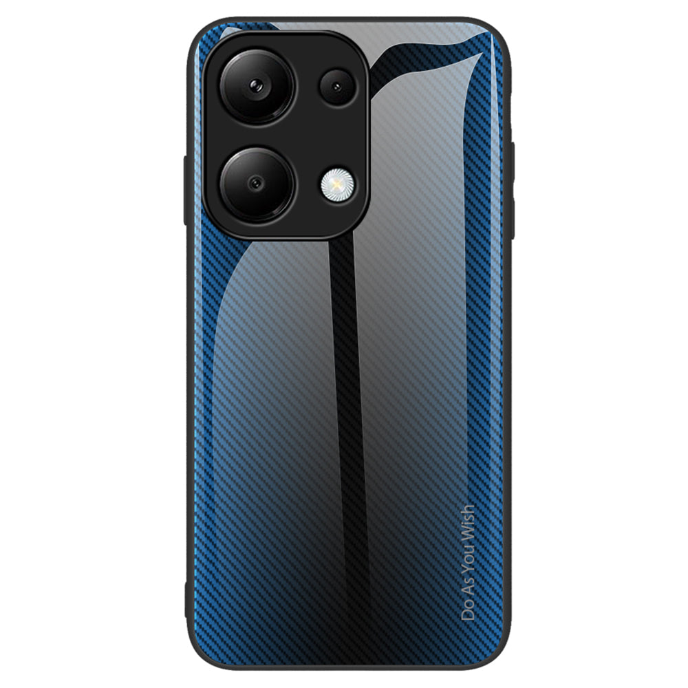 For Xiaomi Redmi Note 13 Pro 4G / Poco M6 Pro 4G Shockproof Case Tempered Glass+TPU Phone Cover
