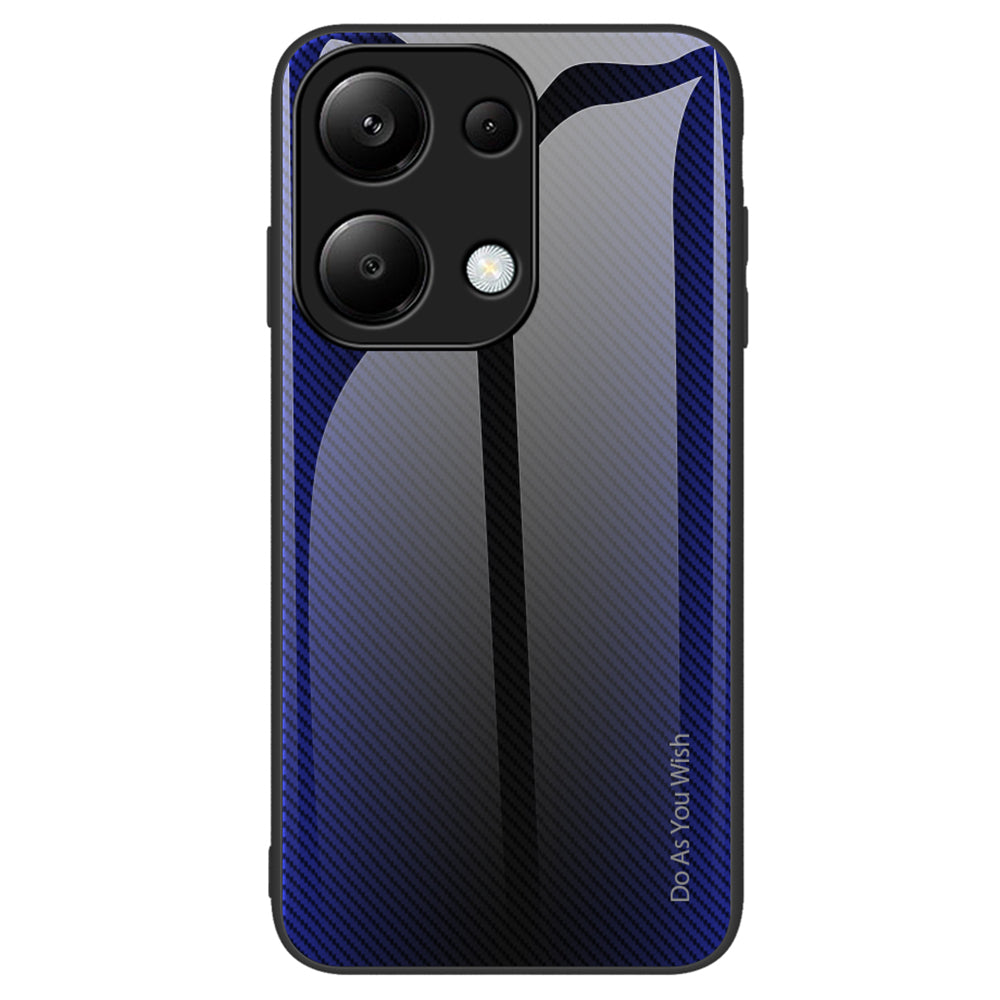 For Xiaomi Redmi Note 13 Pro 4G / Poco M6 Pro 4G Shockproof Case Tempered Glass+TPU Phone Cover