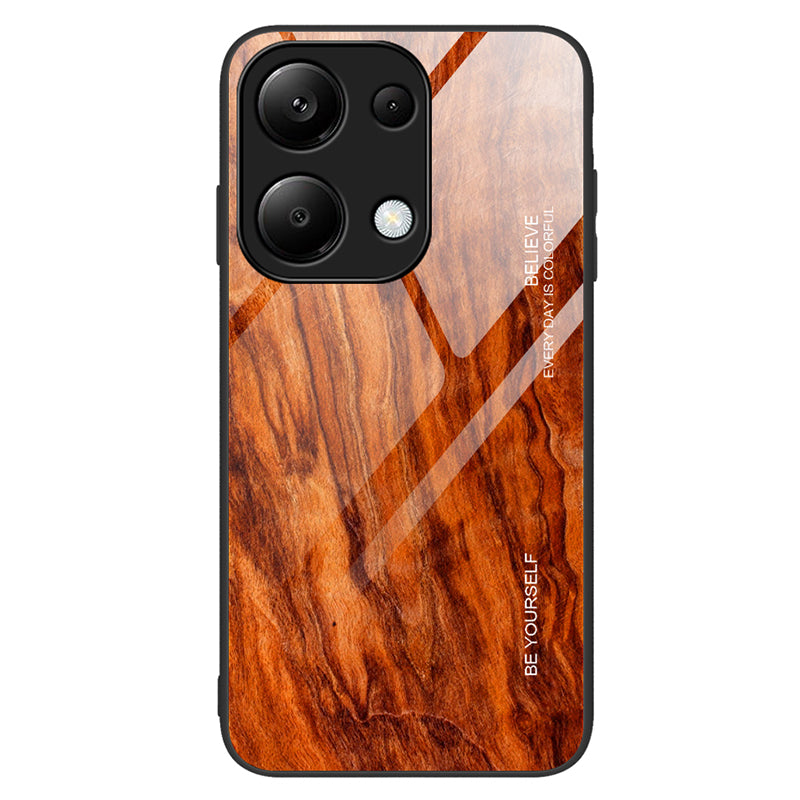 For Xiaomi Redmi Note 13 Pro 4G / Poco M6 Pro 4G Cell Phone Cases Anti-drop Tempered Glass+TPU Cover