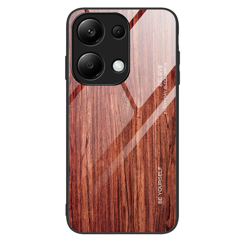For Xiaomi Redmi Note 13 Pro 4G / Poco M6 Pro 4G Cell Phone Cases Anti-drop Tempered Glass+TPU Cover