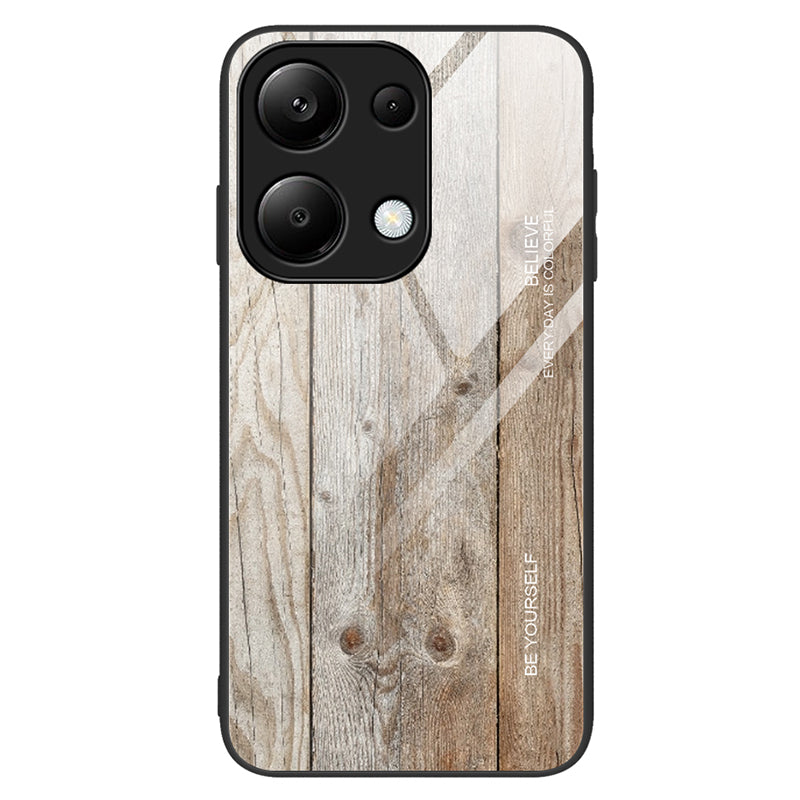 For Xiaomi Redmi Note 13 Pro 4G / Poco M6 Pro 4G Cell Phone Cases Anti-drop Tempered Glass+TPU Cover