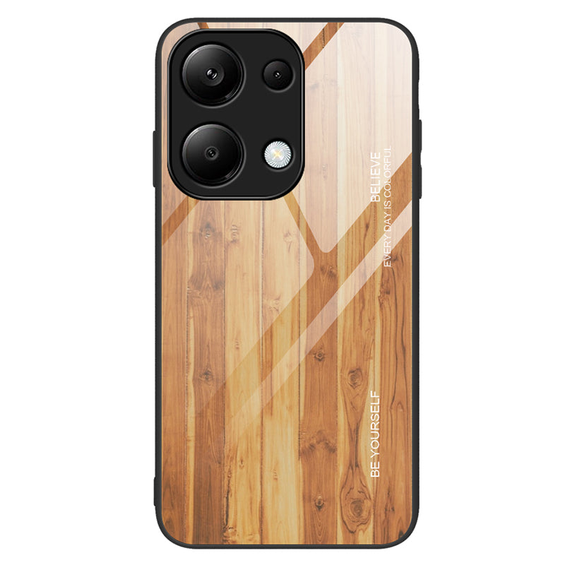 For Xiaomi Redmi Note 13 Pro 4G / Poco M6 Pro 4G Cell Phone Cases Anti-drop Tempered Glass+TPU Cover