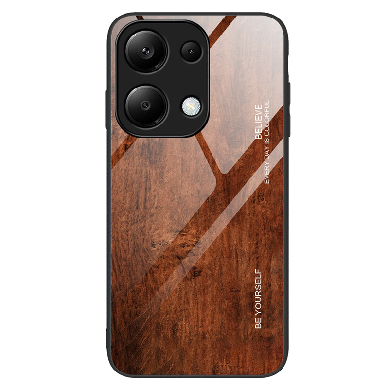 For Xiaomi Redmi Note 13 Pro 4G / Poco M6 Pro 4G Cell Phone Cases Anti-drop Tempered Glass+TPU Cover