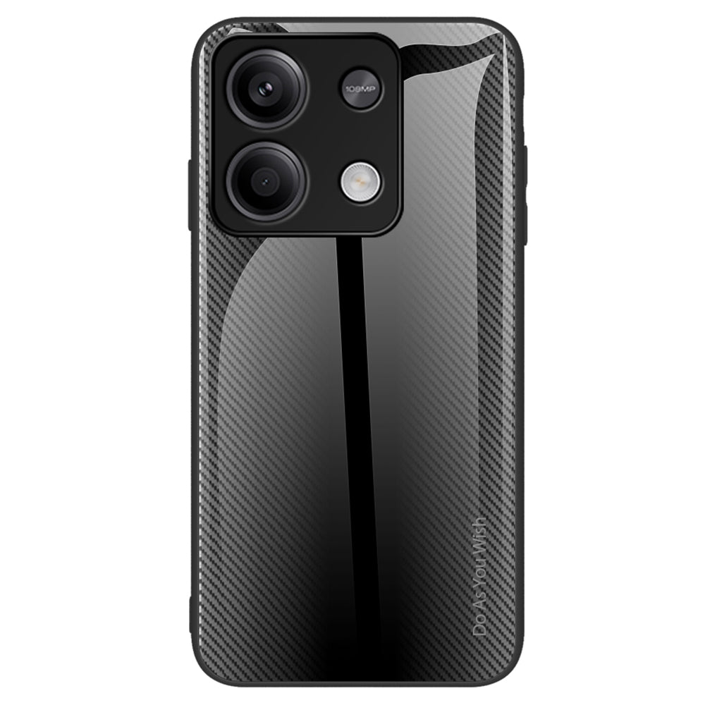 For Xiaomi Redmi Note 13 5G Case Tempered Glass Back Soft TPU Frame Phone Cover