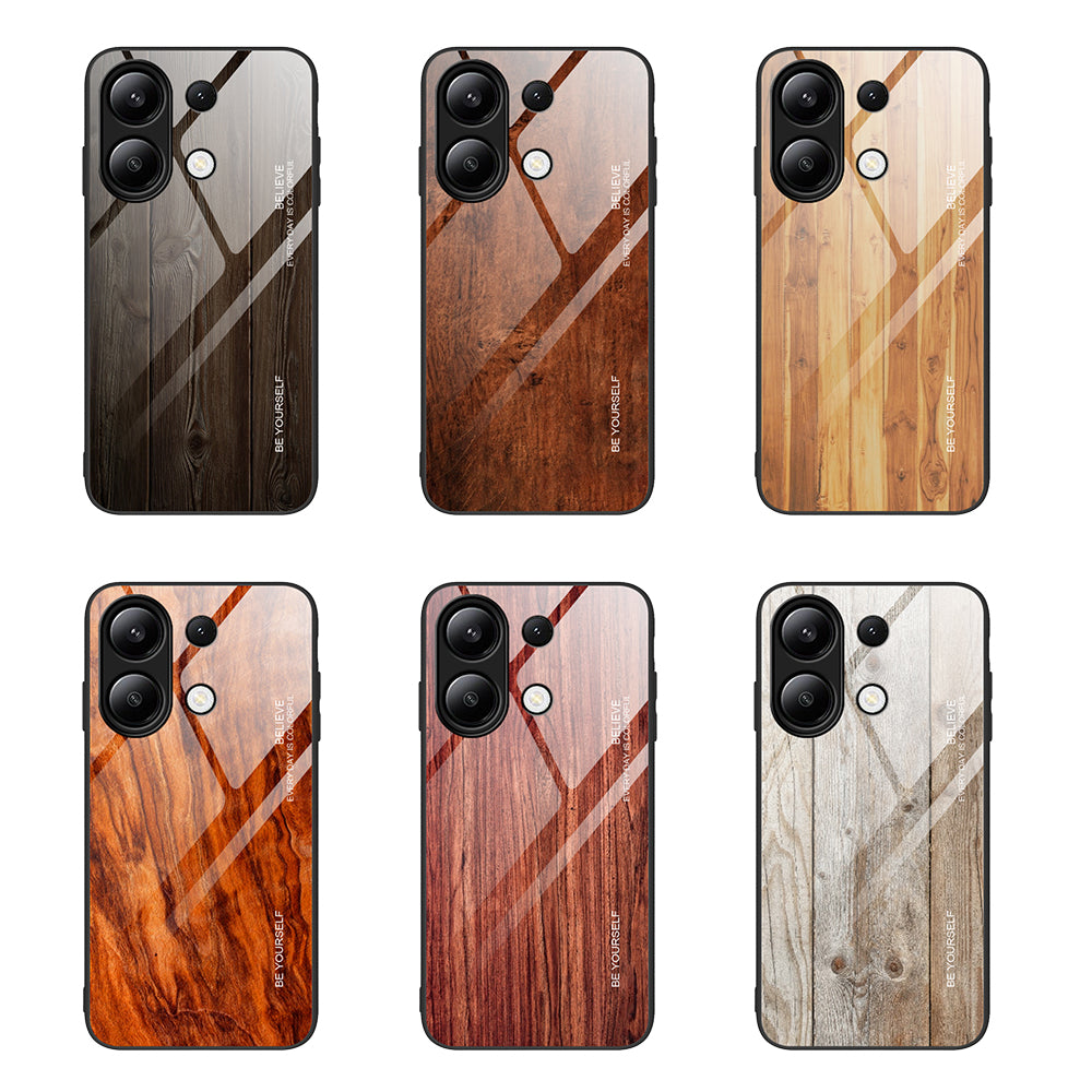 For Xiaomi Redmi Note 13 4G Case Tempered Glass+TPU Hybrid Phone Cover