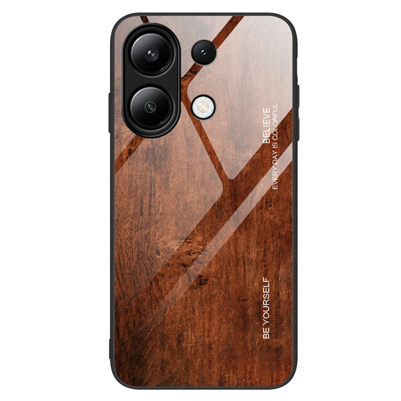For Xiaomi Redmi Note 13 4G Case Tempered Glass+TPU Hybrid Phone Cover