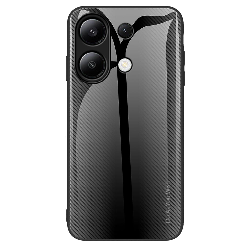For Xiaomi Redmi Note 13 4G Case Tempered Glass+TPU Drop-proof Phone Cover