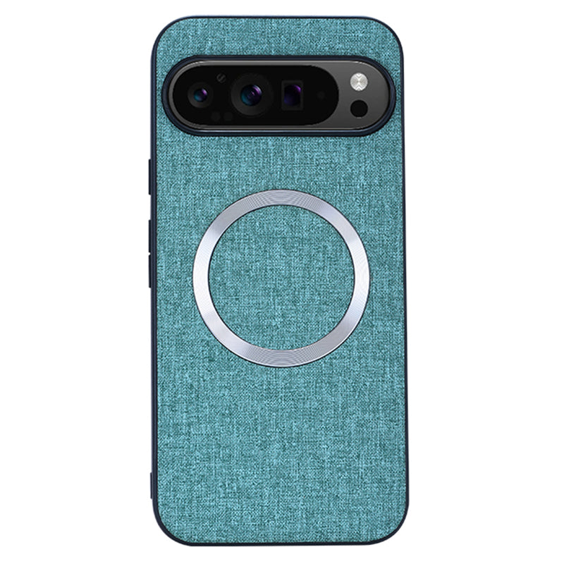 For Google Pixel 9 Case Soft TPU Cloth Texture Magnetic Phone Cover