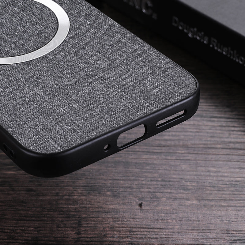 For Google Pixel 9 Case Soft TPU Cloth Texture Magnetic Phone Cover