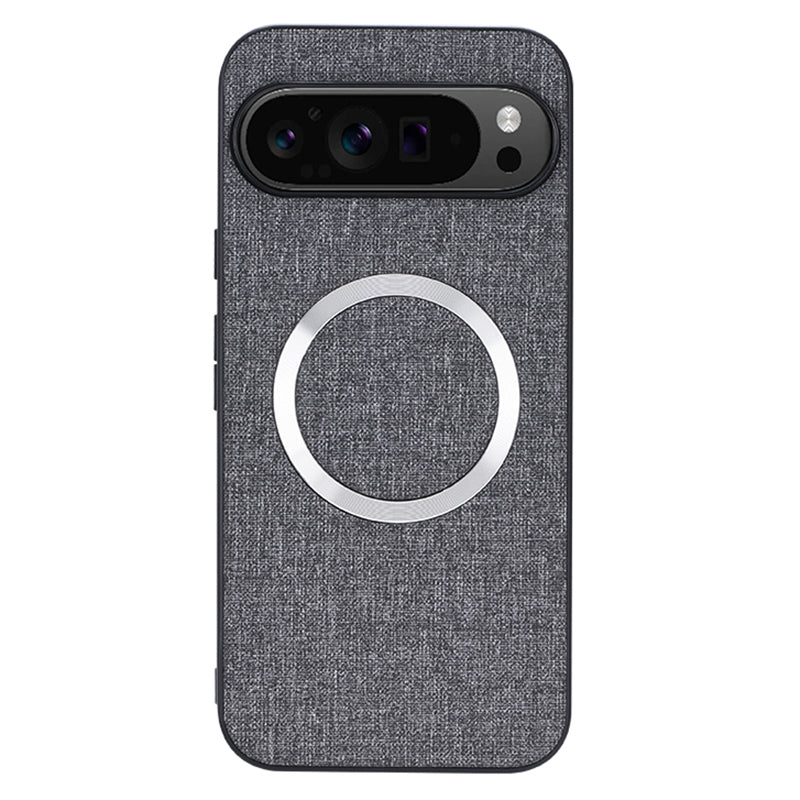 For Google Pixel 9 Pro Case TPU+Cloth Fall Protection Phone Cover Powerful Magnetic