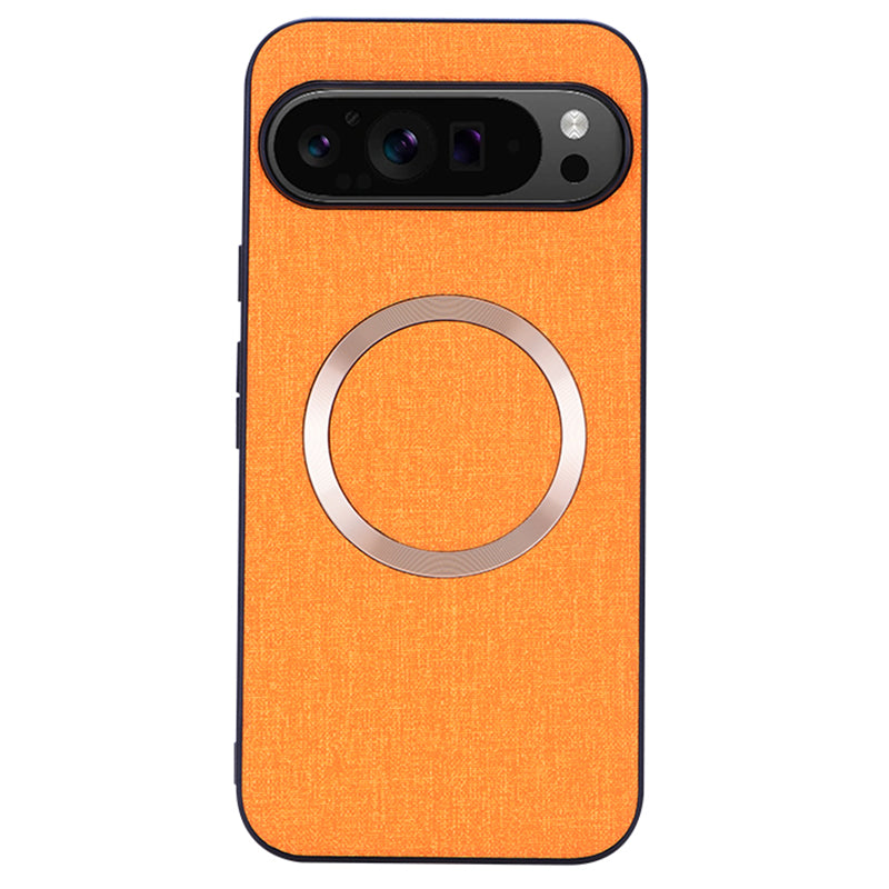 For Google Pixel 9 Pro Case TPU+Cloth Fall Protection Phone Cover Powerful Magnetic