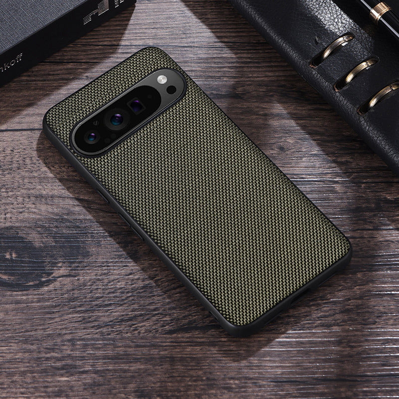 For Google Pixel 9 Case Scratch-proof  Nylon Coated TPU Back Phone Cover