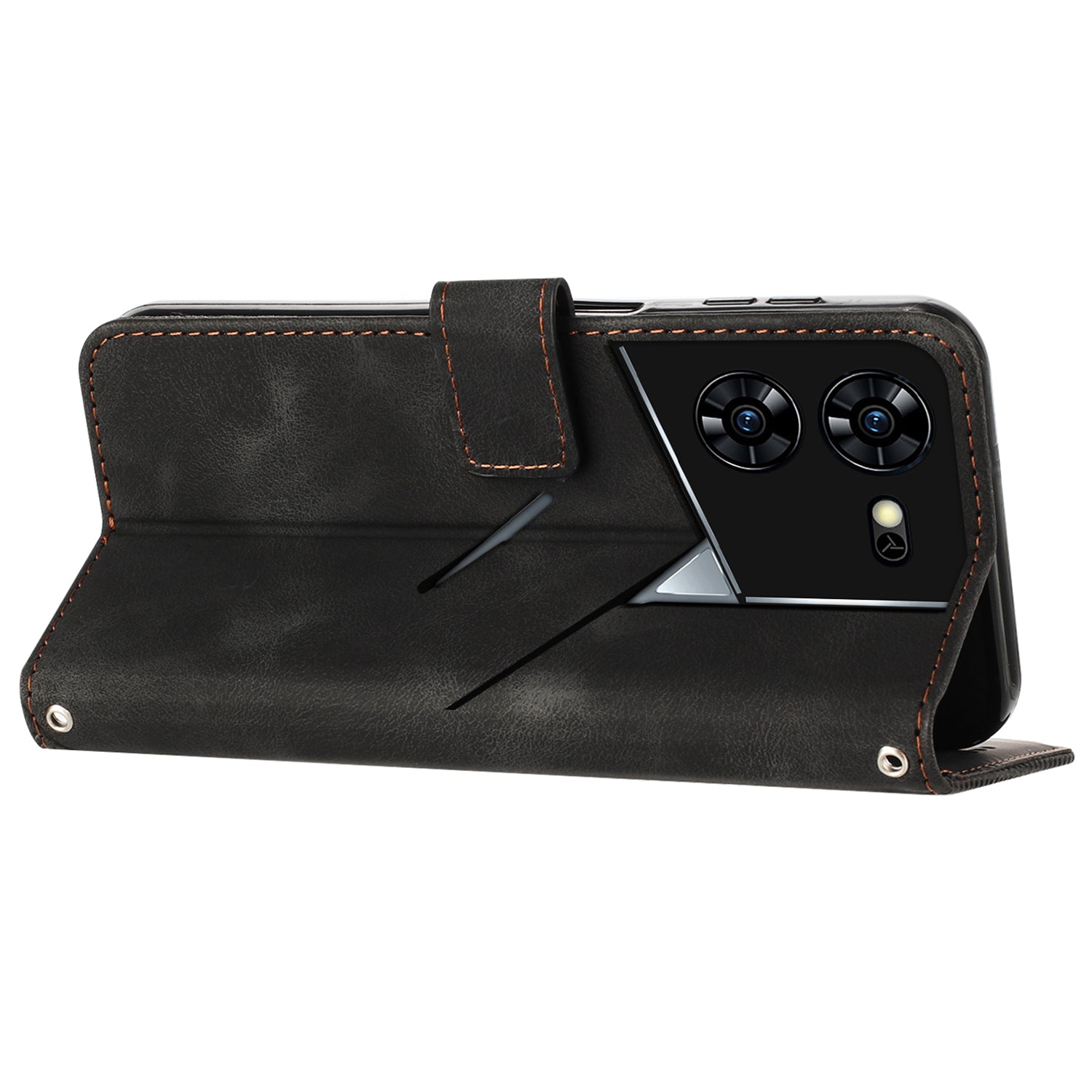 For Transsion Tecno Pova 5 Pro 5G Wallet Phone Case Stand View Anti-Drop PU Leather Cover