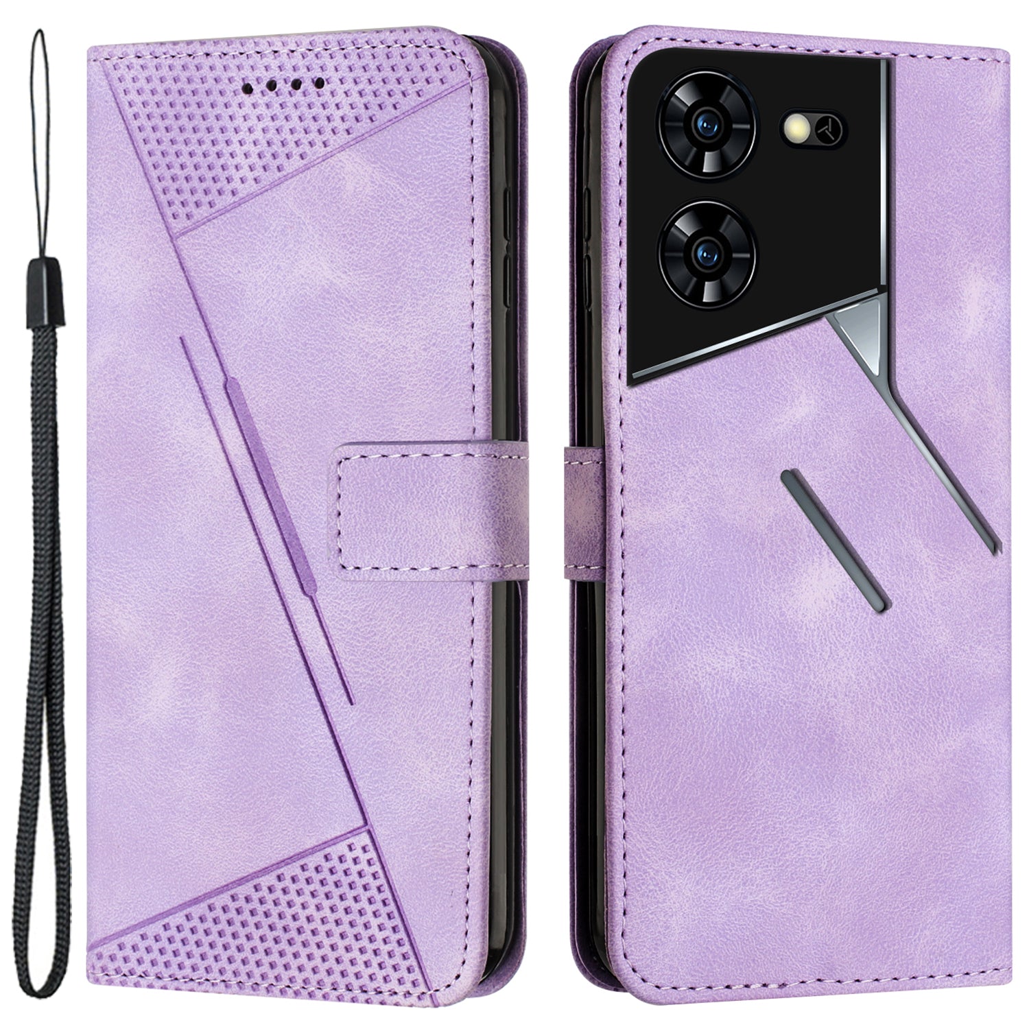 For Transsion Tecno Pova 5 Pro 5G Wallet Phone Case Stand View Anti-Drop PU Leather Cover