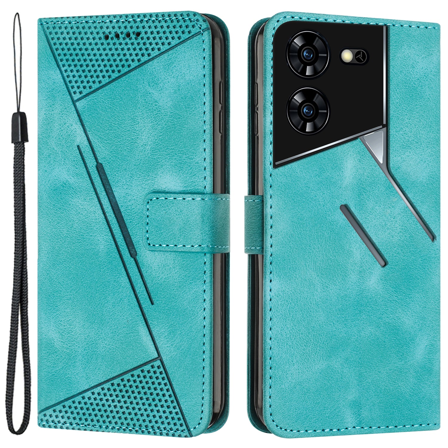 For Transsion Tecno Pova 5 Pro 5G Wallet Phone Case Stand View Anti-Drop PU Leather Cover