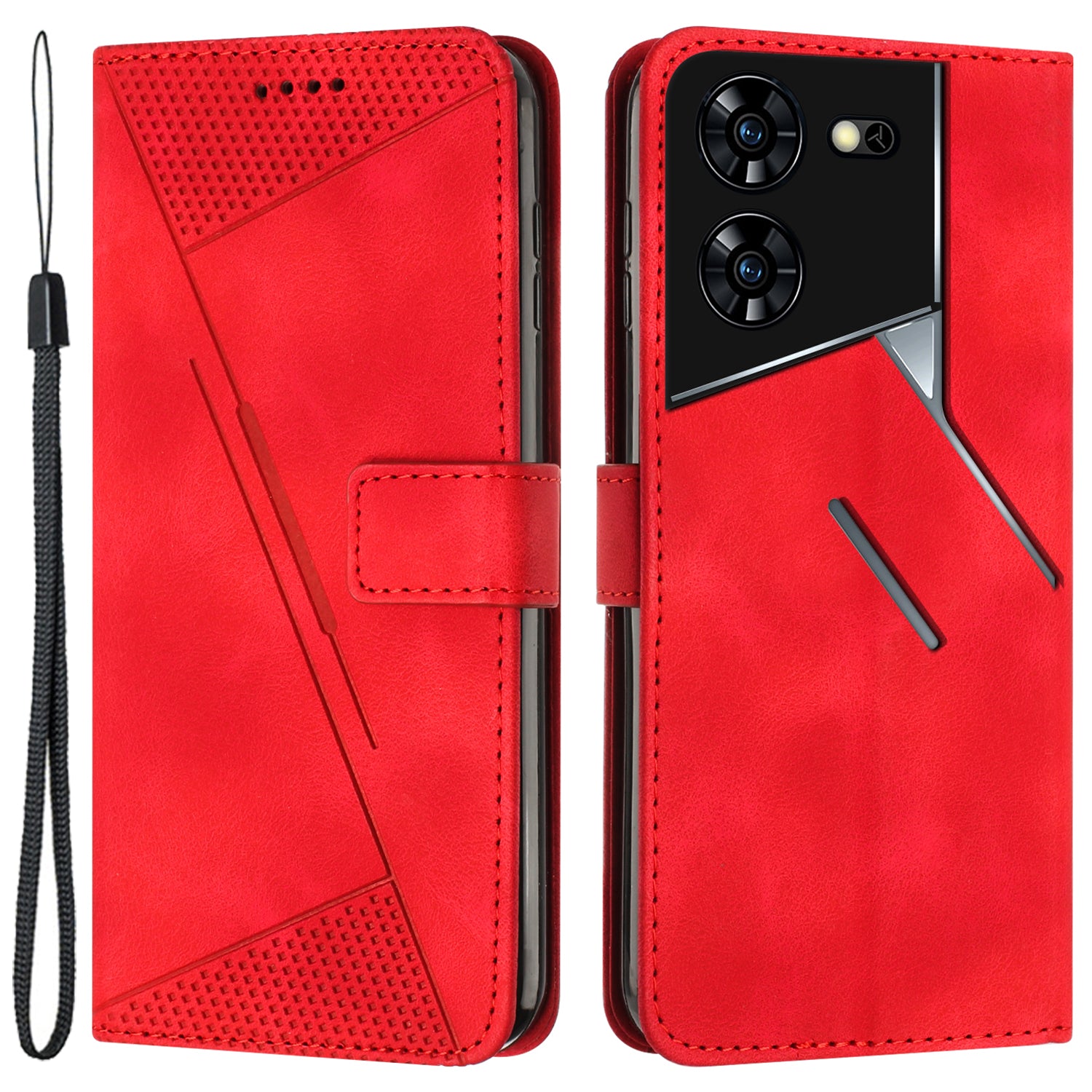 For Transsion Tecno Pova 5 Pro 5G Wallet Phone Case Stand View Anti-Drop PU Leather Cover