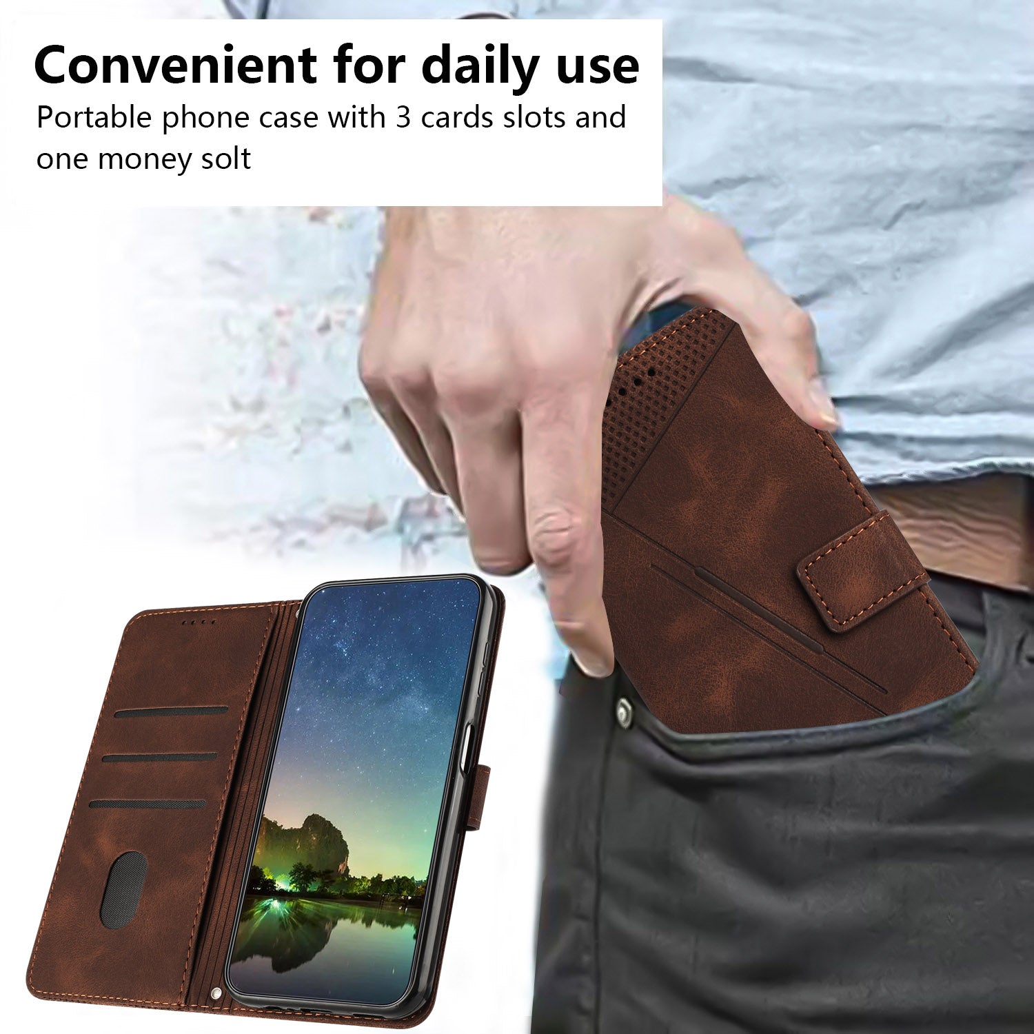 For Oppo Reno11 F 5G / F25 Pro 5G Phone Case Triangle Imprinted Stand Leather Flip Cover