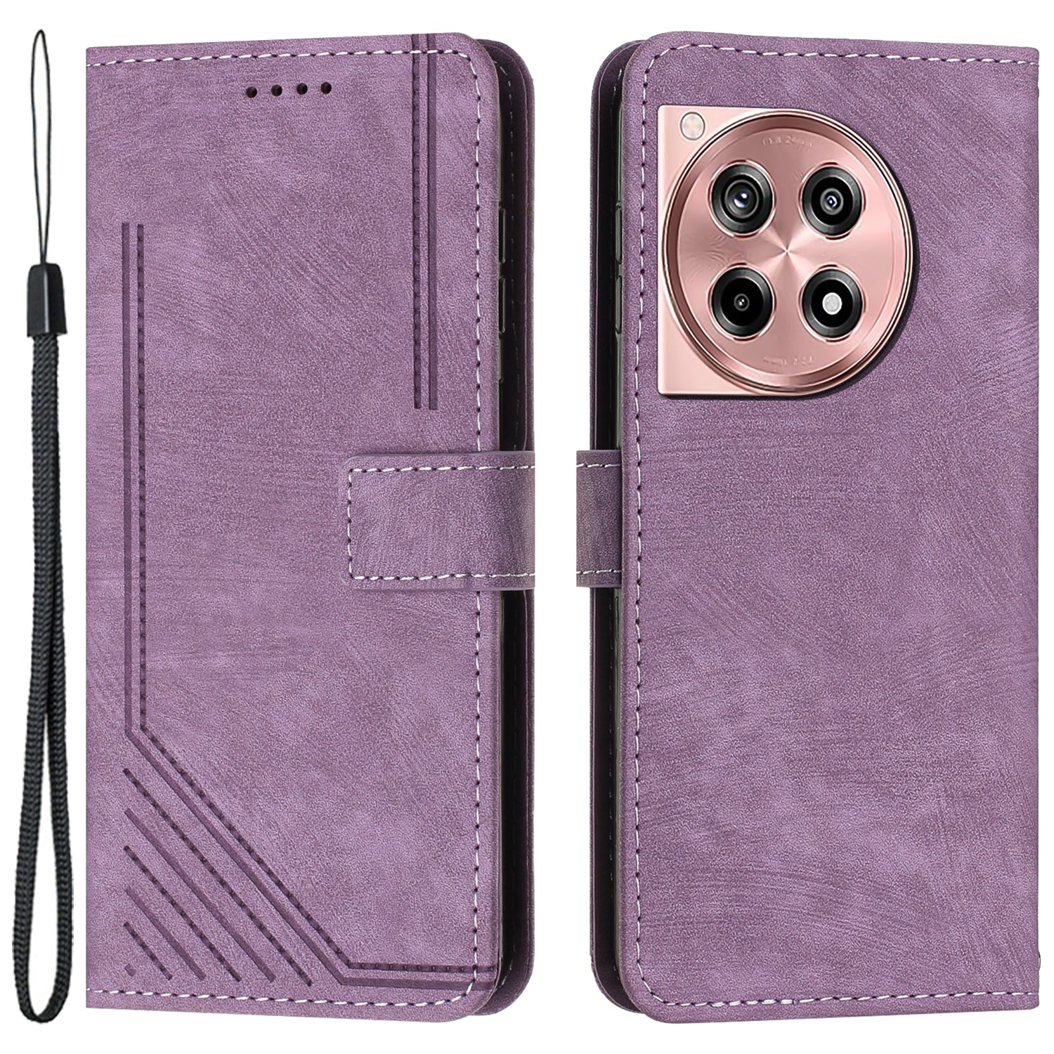 For OnePlus Ace 3 5G / 12R 5G Cell Phone Case Leather Skin Touch Cover