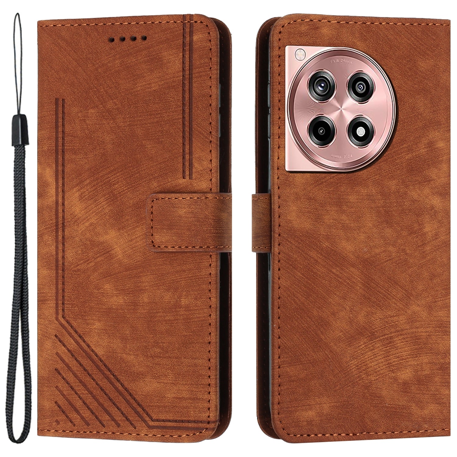 For OnePlus Ace 3 5G / 12R 5G Cell Phone Case Leather Skin Touch Cover